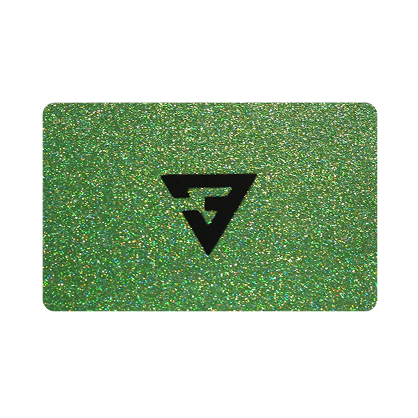 PVC炫光青葱底智能卡定制