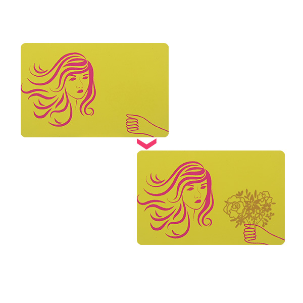 NFC光变智能卡NFC遇紫外线变色智能卡