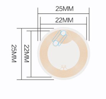 NFC标签NTAG215芯片大容量存储碰碰贴智能营销互动标签定制3